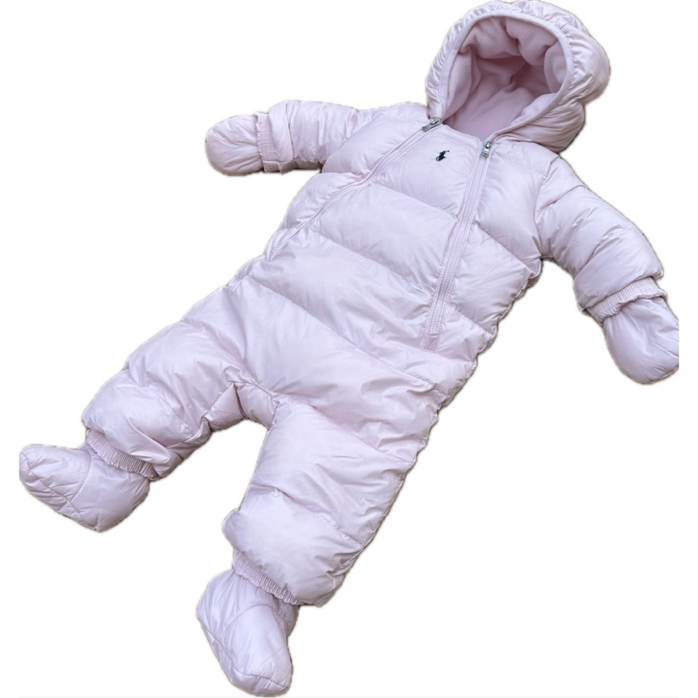 Like New Polo Ralph Lauren Water Repellent Hooded Bunting / Snowsuit 6mos